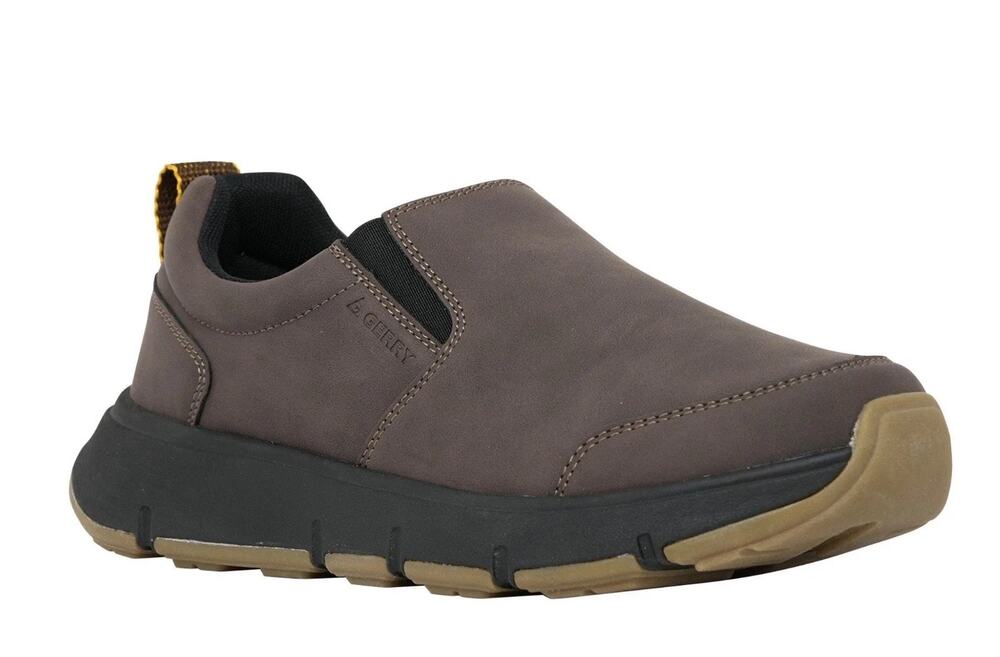 Men's Size 12 Brown Slip On Walking Shoes Comfort Casual Gerry MOC II New